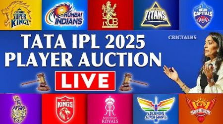 TATA IPL 2025 Player Auction Live Streaming | IPL Mega Auction Discussion &amp; Analysis | CRICTALKS | 7