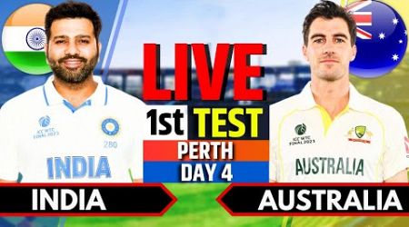 India vs Australia, 1st Test, Day 4 | IND vs AUS Live Match | Live Cricket Match Today, 2nd Session