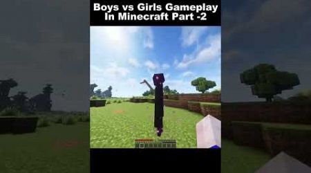 Girls vs boys in Minecraft 