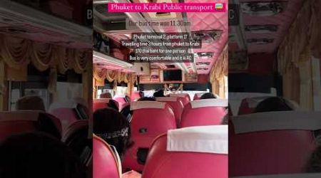 Phuket to Krabi public transport #krabi #phuket #thailand #travel #transport #island #budget #2024