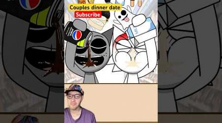 Animated Couples Mukbang | A Date Night Experience #shorts #mukbang #entertainment #animation