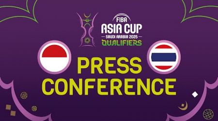 Indonesia v Thailand - Press Conference - FIBA Asia Cup 2025 Qualifiers