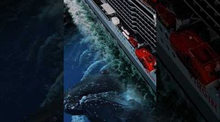 Two giant whales near a luxury yacht #short #whale