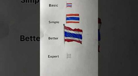 How to draw Thailand #art #dessinerfacile #easydraw #painting #satisfying #easydrawing #art #dessin