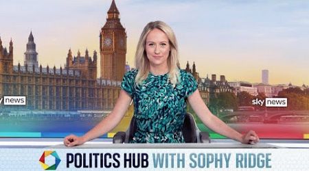 Politics Hub with Sophy Ridge | Chancellor tells business leaders she will not back down over Budget