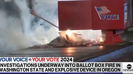 Oregon, Washington Ballot Drop Boxes Set On Fire, Probably Antifa?