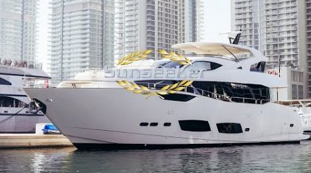 LUXURY SUNSEEKER 95 2018 YACHT FOR SALE IN DUBAI | SUPERYACHT LIFESTYLE IN THE UAE