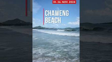 Red flagged CHAWENG Beach | 