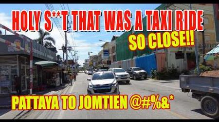 Pattaya to Jomtien by Motorbike Taxi: FAST &amp; FURIOUS! (Almost Died!) 