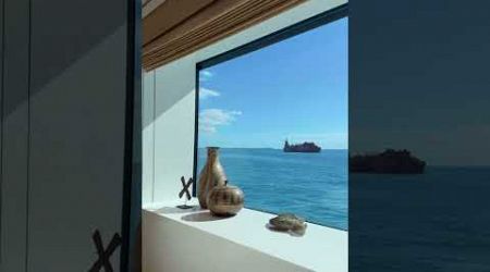 Millionaire shares yacht bedroom view