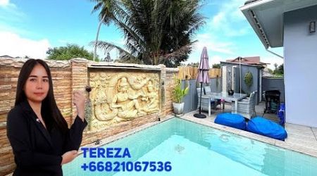 Freehold furnished 3-bedroom pool villa in Mae Nam, Koh Samui. High ROI.