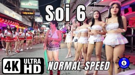 Soi 6 | Pattaya Thailand | normal speed | 4K Ultra HD 60FPS