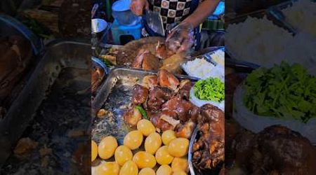 Stewed Milo Pork Leg Din Daeng Market Bangkok | ร้านยายปู ขาหมูไมโล ตลาดดินแดง กรุงเทพ