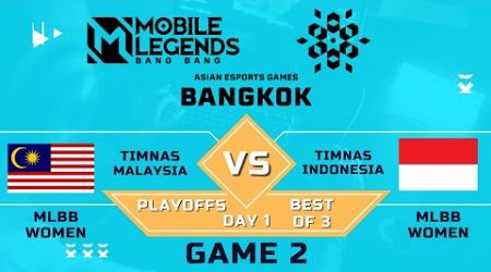 Malaysia vs Indonesia - Game 2 - Playoff Asian Esport Games Bangkok 2024