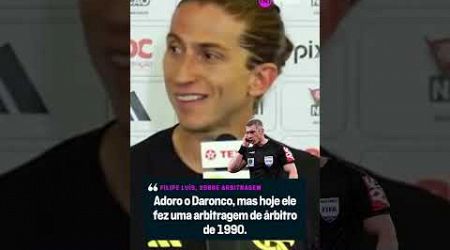 FILIPE LUÍS DETONOU O ÁRBITRO DARONCO APÓS PARTIDA DO FLAMENGO #shorts