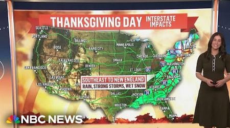 Storms threaten Thanksgiving travel