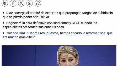 El Gobierno quiere volver a subir el SMI: 66 euros más al mes.