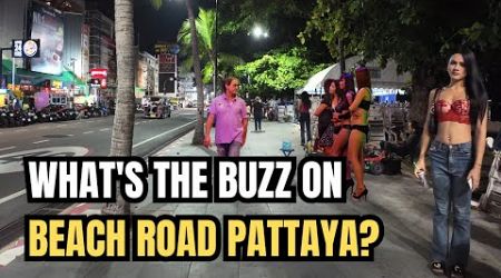 Exploring Pattaya Beach Road at Night | 4K Nightlife Hotspots &amp; Walking Street Tour