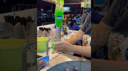 Green Slushy turbo machine - Buriram night bazaar market Buriram province Thailand