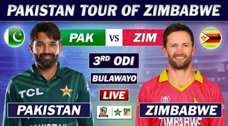 PAKISTAN vs ZIMBABWE 3rd ODI Match LIVE COMMENTARY | PAK vs ZIM ODI MATCH LIVE