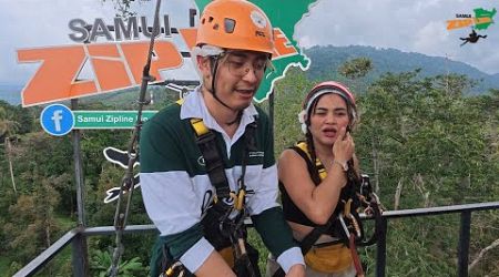 Vlog Ep.3 takes you on a thrilling zipline adventure Daredevils, come join the fun! #Samuizipline