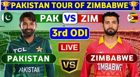 Pakistan vs Zimbabwe, 3rd ODI | PAK vs ZIM 3rd ODI Match Live Score &amp; Commentary Ptv Sports Live