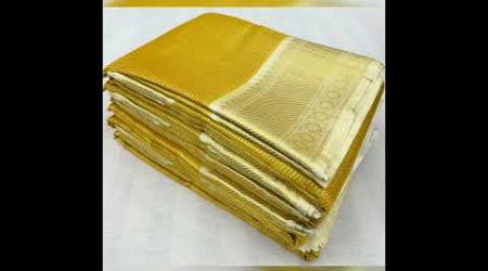 Gold tissue silk saree 