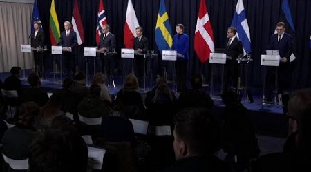 Press conference at Nordic-Baltic Summit at Harpsund