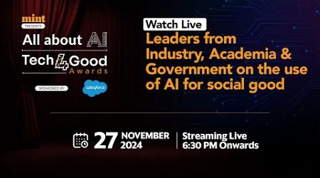 Watch Live | Leaders from Industry, Academia &amp; Government on the use of AI for social good