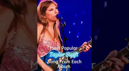 Most Popular Taylor Swift Songs From Each Album #taylorswift #shorts #music #swiftie