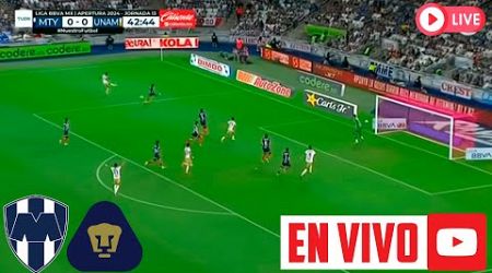 MONTERREY VS PUMAS EN VIVO ⚽ CUARTOS DE FINAL (IDA) LIGA MX 2024 | REY DEPORTIVO