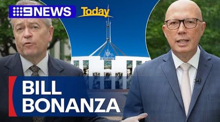 Government rams through 32 pieces of legislation through parliament | 9 News Australia