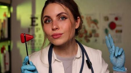 ASMR Medical Student Practices CRANIAL NERVE EXAM On You, Full Body Exam Roleplay