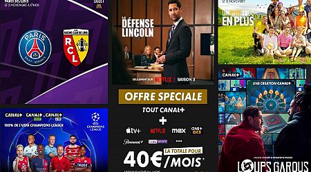 Canal+ a 40 ans ! Il sort une offre FOLLE, avec tout le streaming et le sport pour 3x rien 