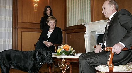 Putin denies he tried to frighten Merkel with dog Koni