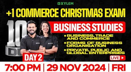 Plus One Commerce Christmas Exam - Business Studies | 10 Days Challenge | Xylem +1 Commerce