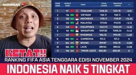 Mantap!! Ranking FIFA negara Asia Tenggara: Thailand, Vietnam, Indonesia, Malaysia