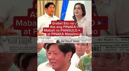 Dapat magpasalamat si VP Sara kay PBBM #shorts #pbbm #news #politics #marcos