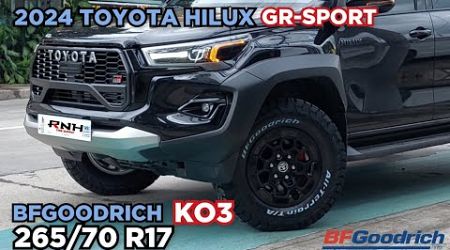 BFGoodrich KO3 265x70 R17 on 2024 Toyota Hilux GR-Sport @ RNH Tire Supply