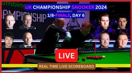 2024 UK Championship Snooker LIVE Score UPDATE Today 1/8-Finals Day 6 Matches Nov 28 2024