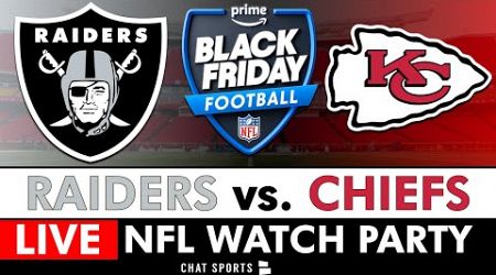 Raiders vs. Chiefs Live Streaming Scoreboard, Black Friday Football On Amazon Prime | NFL Week 13