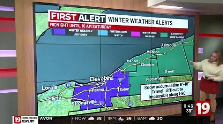 19 First Alert Days: Lake effect snow will lead to difficult travel conditions this weekend