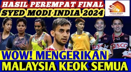 Unggulan KEOK ‼️ Hasil Semua Sektor Perempat Final Badminton SYED MODI INDIA INTERNATIONAL 2024