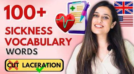 How to Talk About Illness and Health in English || 100+ Medical Vocabulary Words (Free PDF)