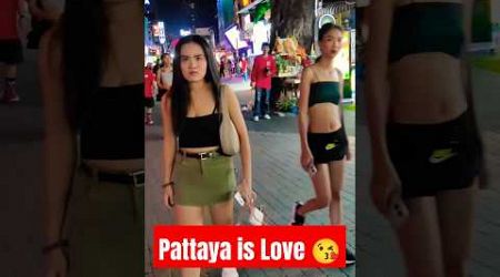 Pattaya Thailand Walking Street at 1 Night #shorts