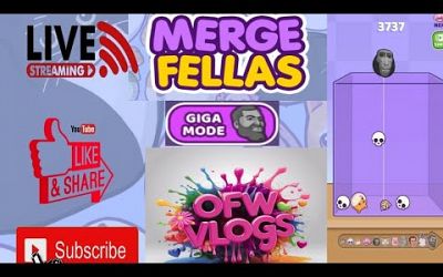 MERGE FELLAS GIGA MODE part#35 #livestreamgame #mergefellas #gameplay #trends #satisfyinggame