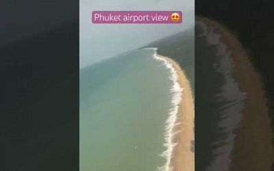 Phuket airport view just like wow #wow #aviation #travel #fly #sky #seaview #phuket