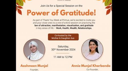 Thanksgiving workshop with Shukrana Gratitude Education