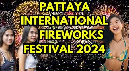 Pattaya Beach Nightlife International Fireworks Festival in Thailand