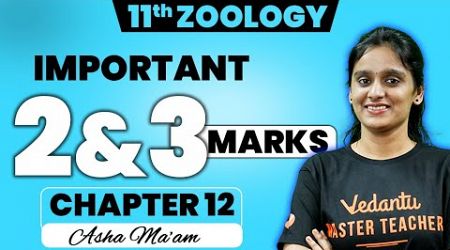 11th Botany | CH 12 Trends in Economic Zoology | Important 2 and 3 Mark Questions | Asha Ma&#39;am